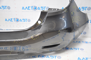 Бампер задний голый Mazda 6 13-17 usa графит замят, надрывы, сломаны крепления, запилен