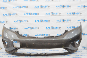 Бампер передний голый Nissan Murano z52 15-18 дорест графит сломано крепление, царапины, потертости