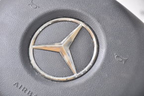Подушка безопасности airbag в руль водительская Mercedes CLA 16-19 облезла эмблема