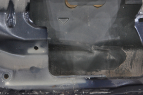 Дверь багажника голая со стеклом Mitsubishi Outlander 16-21 синий D14, вмятины, трещины