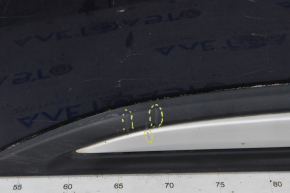 Дверь в сборе передняя левая Mitsubishi Outlander 16-21 рест синий D14, дефект накладки