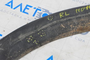 Накладка арки крыла задняя левая задняя Mitsubishi Outlander 14-21 на бампере царапины, сколы, сломано крепление