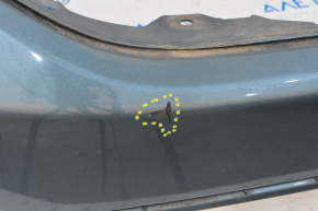 Бампер передний голый верхняя часть Honda CRV 12-14 дорест, синий BG62M, потерт