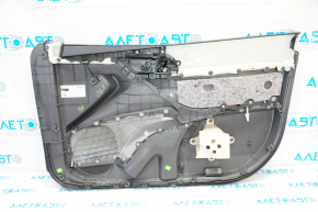 Обшивка двери карточка передняя левая Toyota Camry v70 18- темно-сер с темно-сер вставкой пластик, подлокотник резина, под химчистку