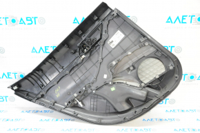 Обшивка двери карточка задняя правая Toyota Camry v70 18- темно-сер с темно-сер вставкой пластик, подлокотник резина, под химчистку