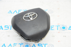 Подушка безопасности airbag в руль водительская Toyota Camry v70 18- черн, ржавый пиропатрон