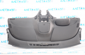 Торпедо передняя панель с AIRBAG Chevrolet Volt 11-15 черная с накладкой на подушку, красная вставка