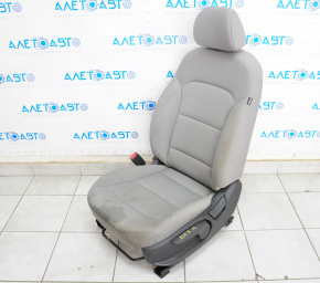 Водительское сидение Hyundai Elantra AD 17-20 без airbag, механич, тряпка серая, под химчистку