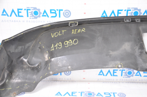 Губа накладка заднего бампера Chevrolet Volt 11-15 замята, сломаны крепления, запилена