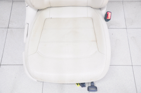 Пасажирське сидіння VW Passat b7 12-15 USA з airbag, механічне, з підігрівом, шкіра, бежеве, під хімчистку