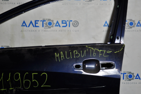 Дверь голая передняя левая Chevrolet Malibu 16- графит, гнутая