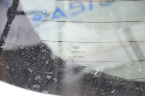 Двері багажника голі зі склом Hyundai Santa FE Sport 13-16 білий SWP притиснуті