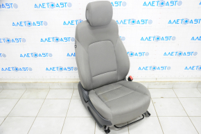 Пасажирське сидіння Hyundai Santa FE Sport 13-16 дорест, без airbag, хутро, ганчірка, сіре