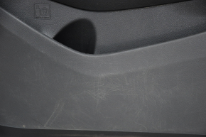 Обшивка двери карточка передняя правая Hyundai Santa FE Sport 13-18 черн с серой вставкой, царапины