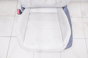 Водійське сидіння VW Tiguan 18- без airbag, електро, шкіра, сіре, не працює електрика, під хімчистку