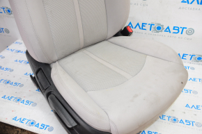 Пассажирское сидение Hyundai Sonata 15-17 без airbag, механич, тряпка серое, царапины, под химчистку