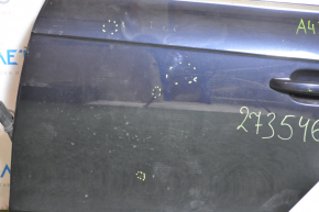Дверь в сборе задняя левая Audi A4 B8 08-16 седан синий LX5R, тычки