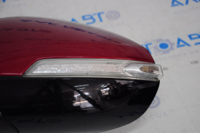 Дзеркало бічне ліве Chevrolet Volt 11-15 7 пінів, поворотник, червоне, здувся хром на поворотнику