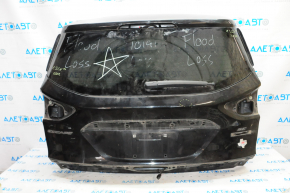 Двері багажника голі зі склом Ford Escape MK3 13-16 з мотором і повідцем, з накладками, чорний UH, вм’ятина