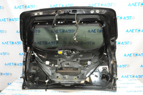Дверь багажника голая со стеклом Ford Escape MK3 13-16 с мотором и поводком,с накладками, черный UH, вмятина