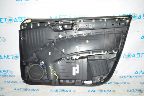 Обшивка двери карточка передняя левая VW Passat b7 12-15 USA черн, облом креп
