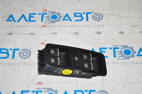 Управление стеклоподъемником передним левым VW Passat b7 12-15 USA черн хром полоски, дефект накладки