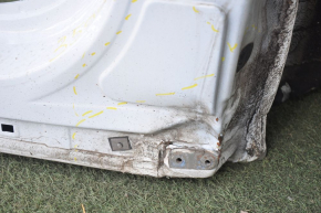 Четверть передняя правая Hyundai Santa FE Sport 13-18 белая, с центральной стойкой, замят низ стойки, тычки