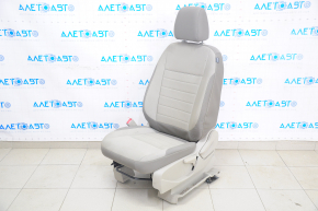 Сидіння водія Ford C-max MK2 13-18 без airbag, механічне, ганчірка, сіре