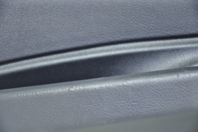 Обшивка двери карточка передняя правая BMW 3 F30 12-18 черн с серой накладкой, с подсветкой, царапины