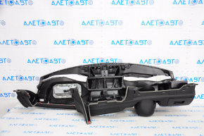 Торпедо передняя панель с AIRBAG BMW 3 F30 12-18 4d черная с серой накладкой