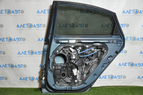 Дверь в сборе задняя правая Hyundai Sonata 15-19 голубой X8 тычка у ручки