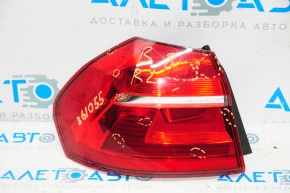 Ліхтар зовнішній крило лівий VW Passat b8 16-19 USA галоген світлий, тріщини