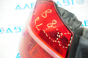 Ліхтар зовнішній крило лівий VW Passat b8 16-19 USA галоген світлий, тріщини