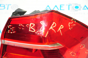 Ліхтар зовнішній крило правий VW Passat b8 16-19 USA галоген світлий, тріщини