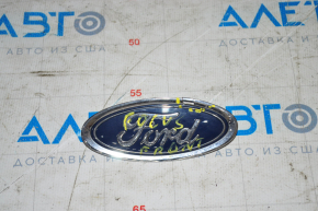 Эмблема значок переднего бампера Ford Focus mk3 15-18 рест, облом хрома