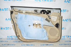 Обшивка двери карточка передняя правая Ford Fusion mk5 13-16 беж, под чистку