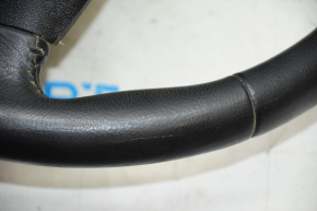 Руль голий Nissan Leaf 13-17 шкіра чорна з підігрівом, подряпини