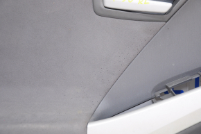 Обшивка двери карточка задняя левая Toyota Prius 30 10-15 тряпка, темно-серая, JBL, под перешив