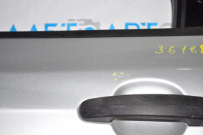 Дверь в сборе задняя левая Ford Focus mk3 11-18 серебро UX, тычки, разбито стекло, механический стеклоподьемник