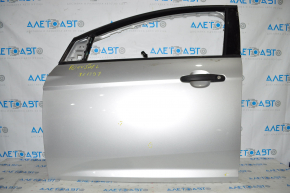 Дверь в сборе передняя левая Ford Focus mk3 11-18 серебро UX, тычки, разбито стекло