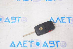 Ключ VW Passat b7 12-15 USA 4 кнопки, розкладний, потертий