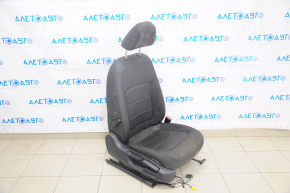 Пасажирське сидіння VW Passat b7 12-15 USA з airbag, механічне, з підігрівом, шкіра, чорне, під хімчистку