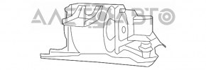 Подушка двигателя правая Jeep Compass 11-16 2.0, 2.4, AWD, FWD