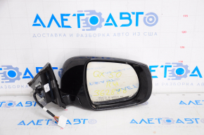 Зеркало боковое правое Infiniti QX50 19- 16 пинов, автосклад, камера, поворотник. черное