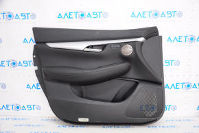 Обшивка двери карточка передняя левая Infiniti QX50 19- BOSE, под память сидений, черная, полез хром, под химчистку