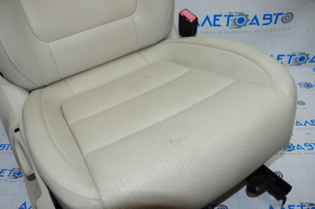 Пассажирское сидение VW Tiguan 09-17 с airbag, электро+ мех, кожа беж, царапина