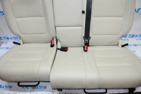Задний ряд сидений 2 ряд VW Tiguan 09-17 кожа беж, надрыв подголовника