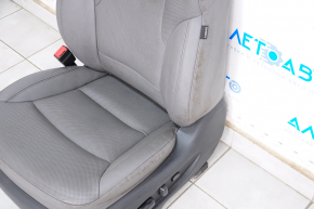 Водительское сидение Hyundai Sonata 11-15 с airbag, электро, подогрев, кожа серое, под химчистку