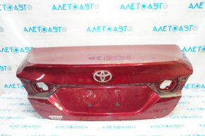 Крышка багажника Toyota Camry v70 18- без спойлера, красный 3T3, тычки