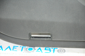 Обшивка дверей картка перед лев Toyota Camry v70 18- чорний з чорною вставкою пластик, підлокітник гума, без плафона
